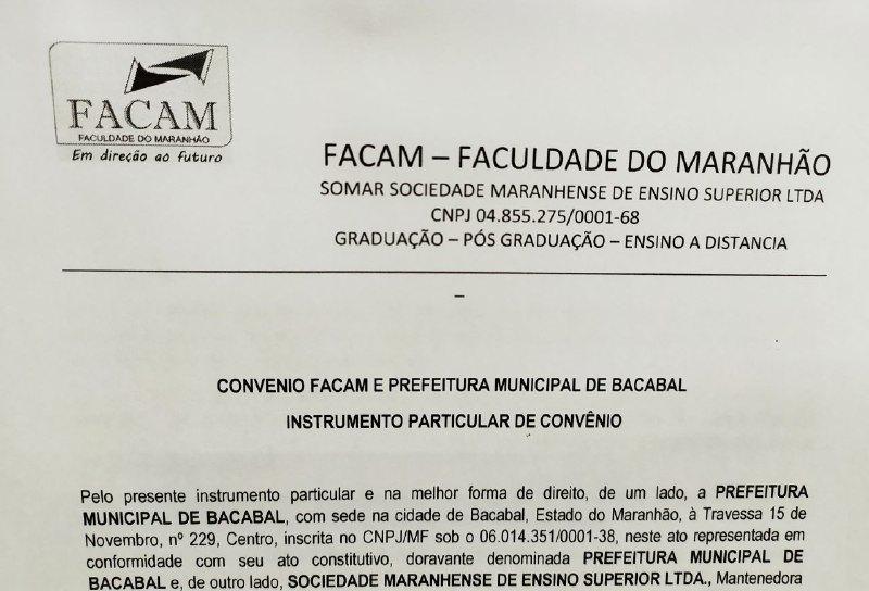 Prefeitura assina convênio com a Facam para beneficiar servidores