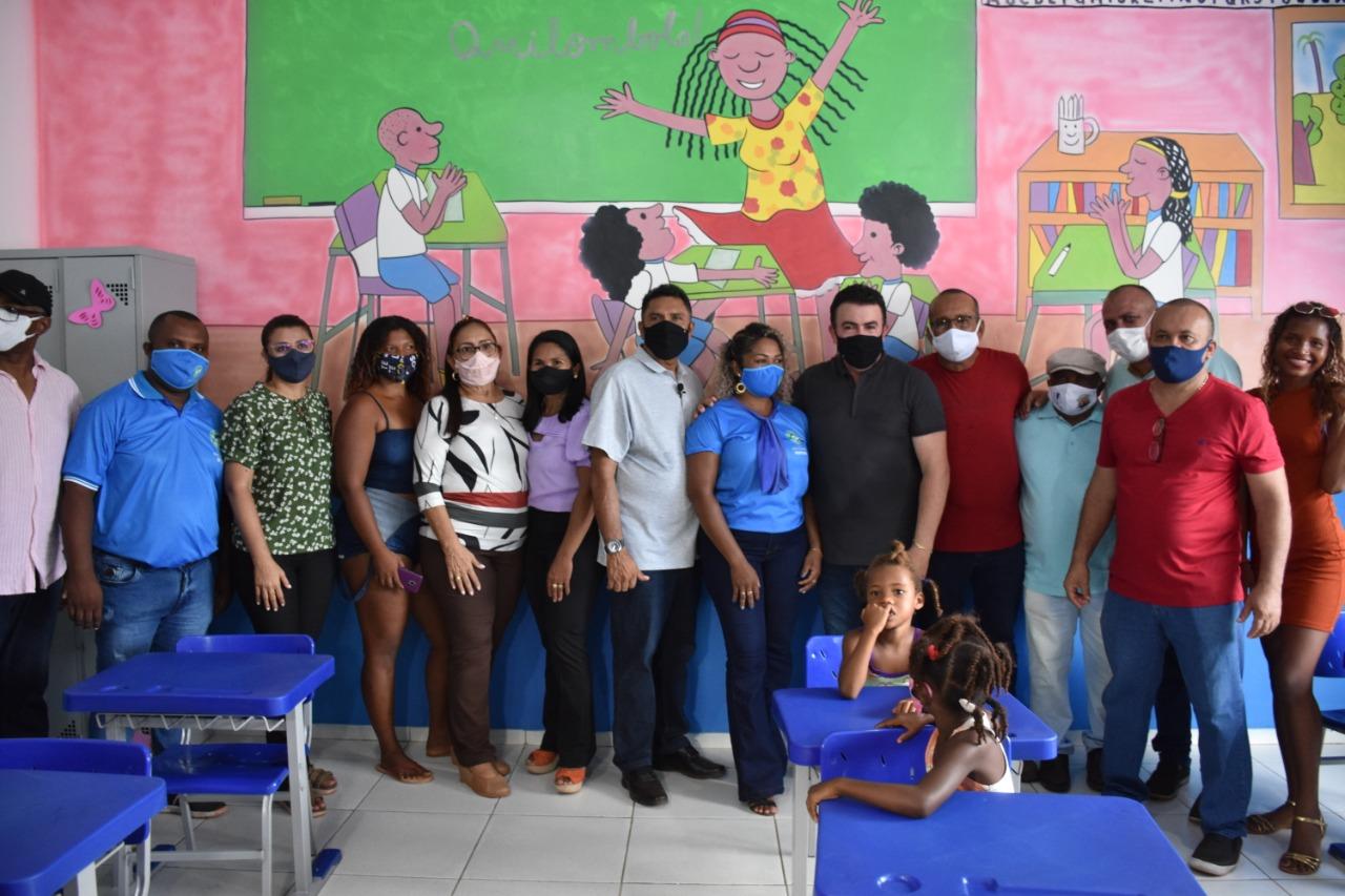 Prefeitura de Bacabal entrega escola do povoado São Sebastião dos Pretos revitalizada e inaugura o Memorial Quilombola da comunidade