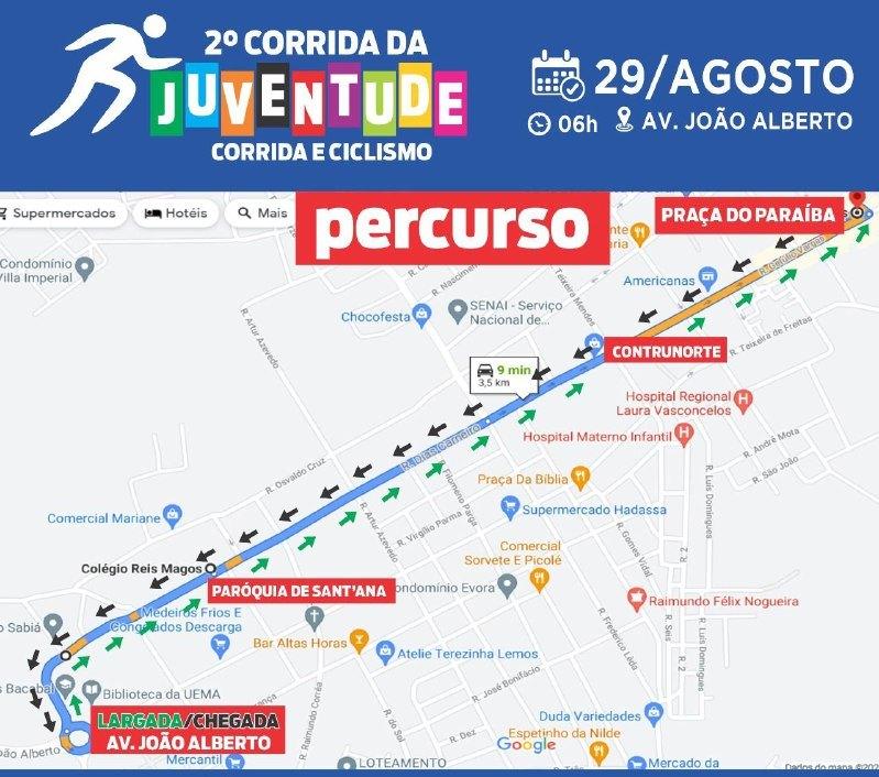 Corrida da Juventude reúne pedestres e ciclistas no dia 29 em Bacabal