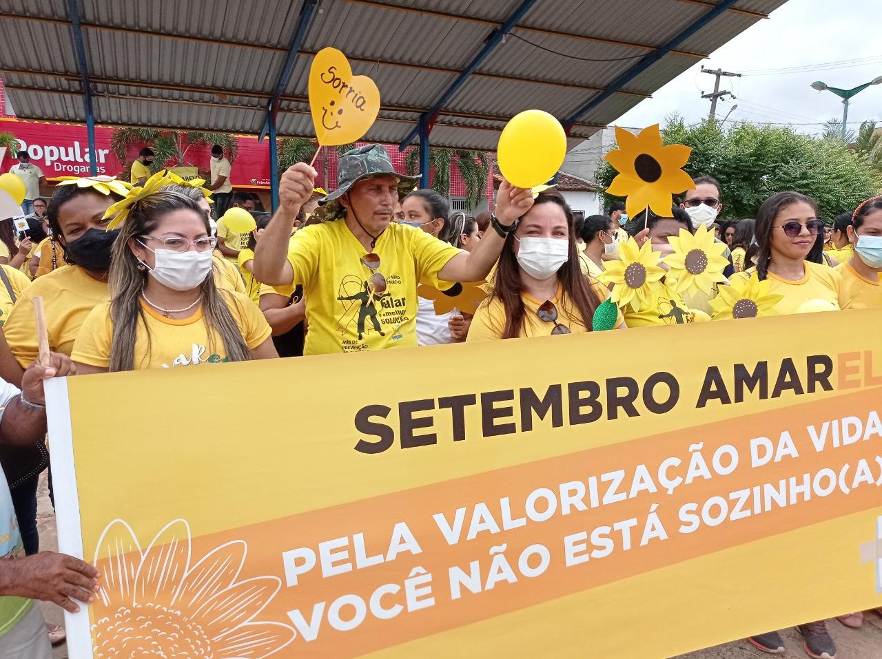 Caminhada pela Vida movimenta o Centro de Bacabal e fecha a campanha Setembro Amarelo no Município